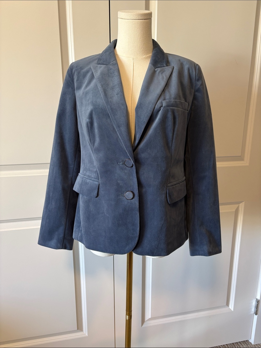 Velvet feel blazer